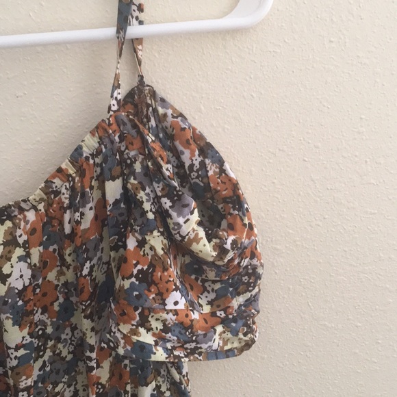 Cold Shoulder/Spaghetti Strap Floral Dress - Picture 3 of 4